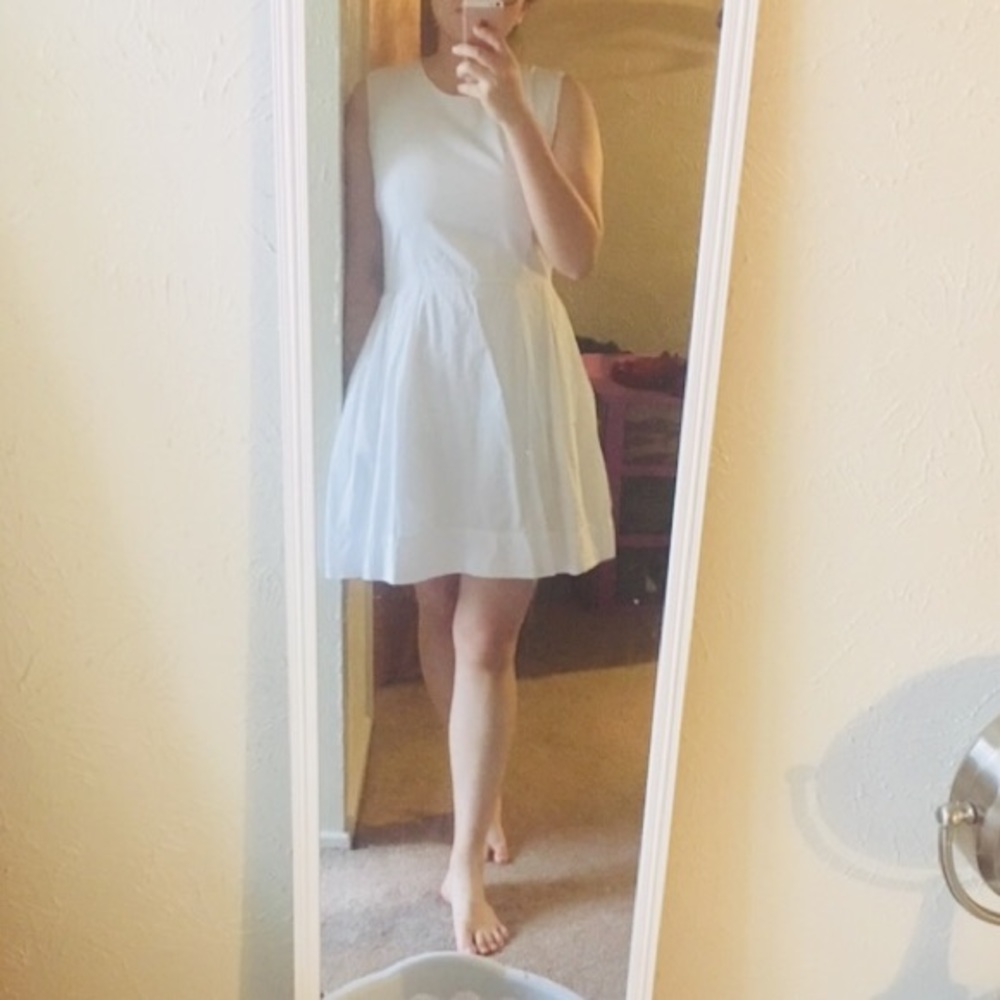 White cotton dress